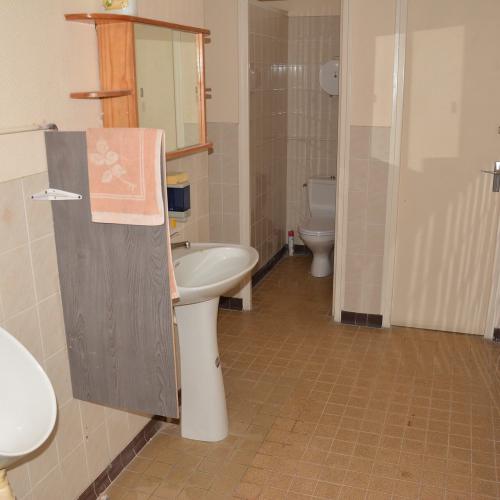 Toilettes à disposition des clients